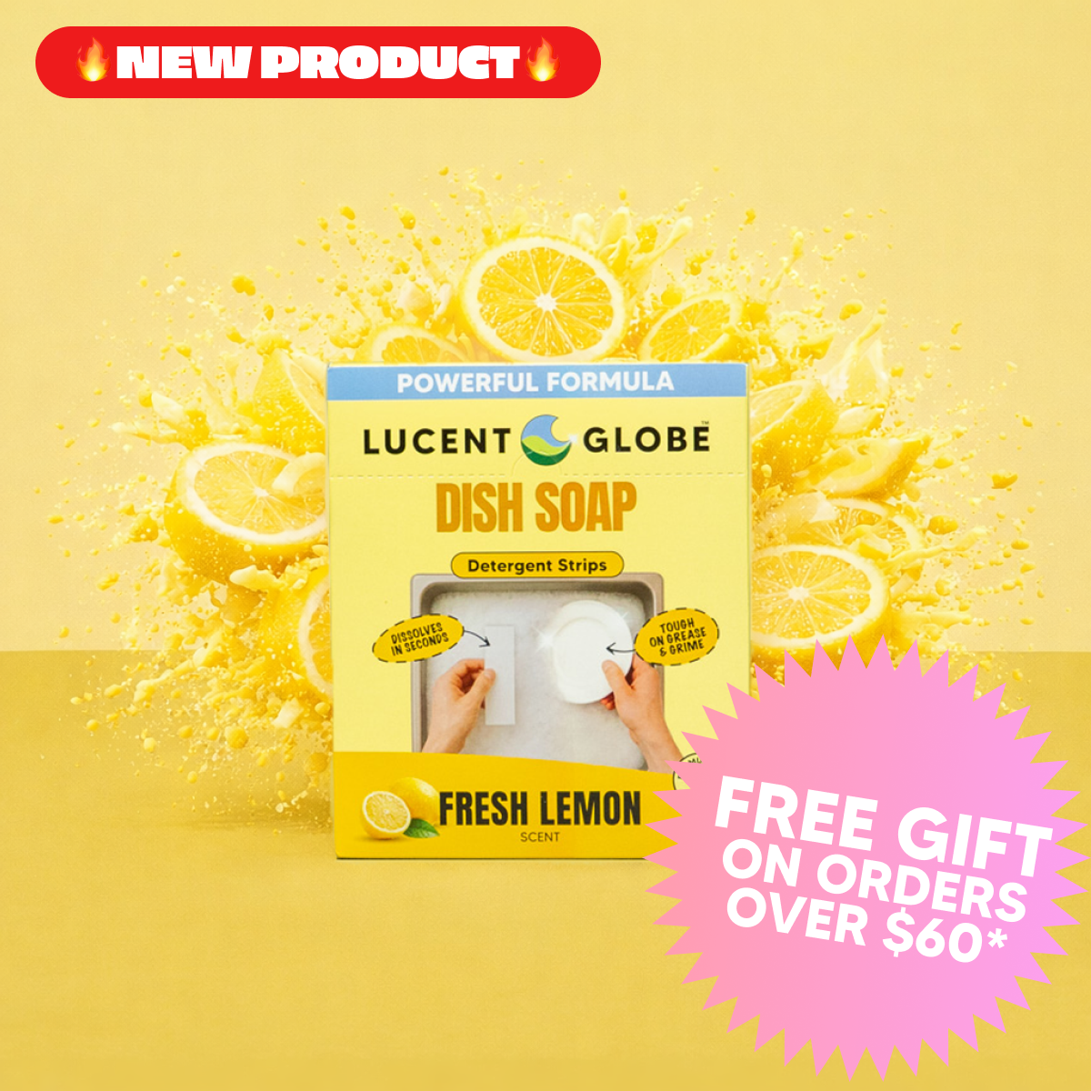 Dish Soap Strips - Fresh Lemon