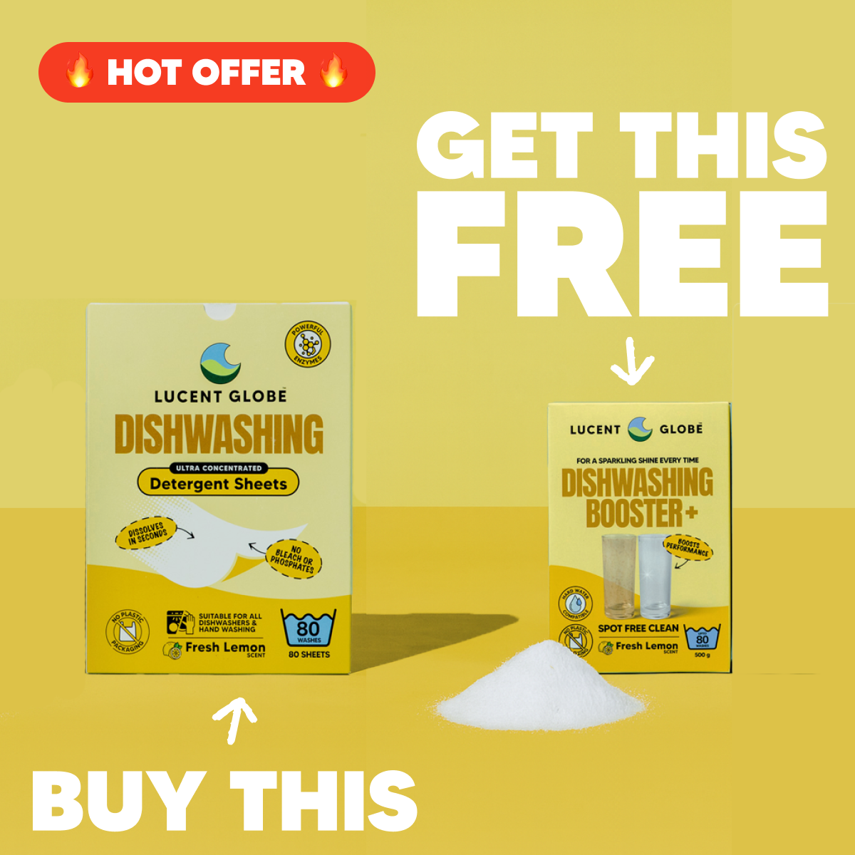 SPECIAL OFFER: Buy Dishwashing Sheets, Get FREE Dish Booster