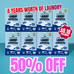 8 Pack Laundry Detergent (Ocean Breeze)