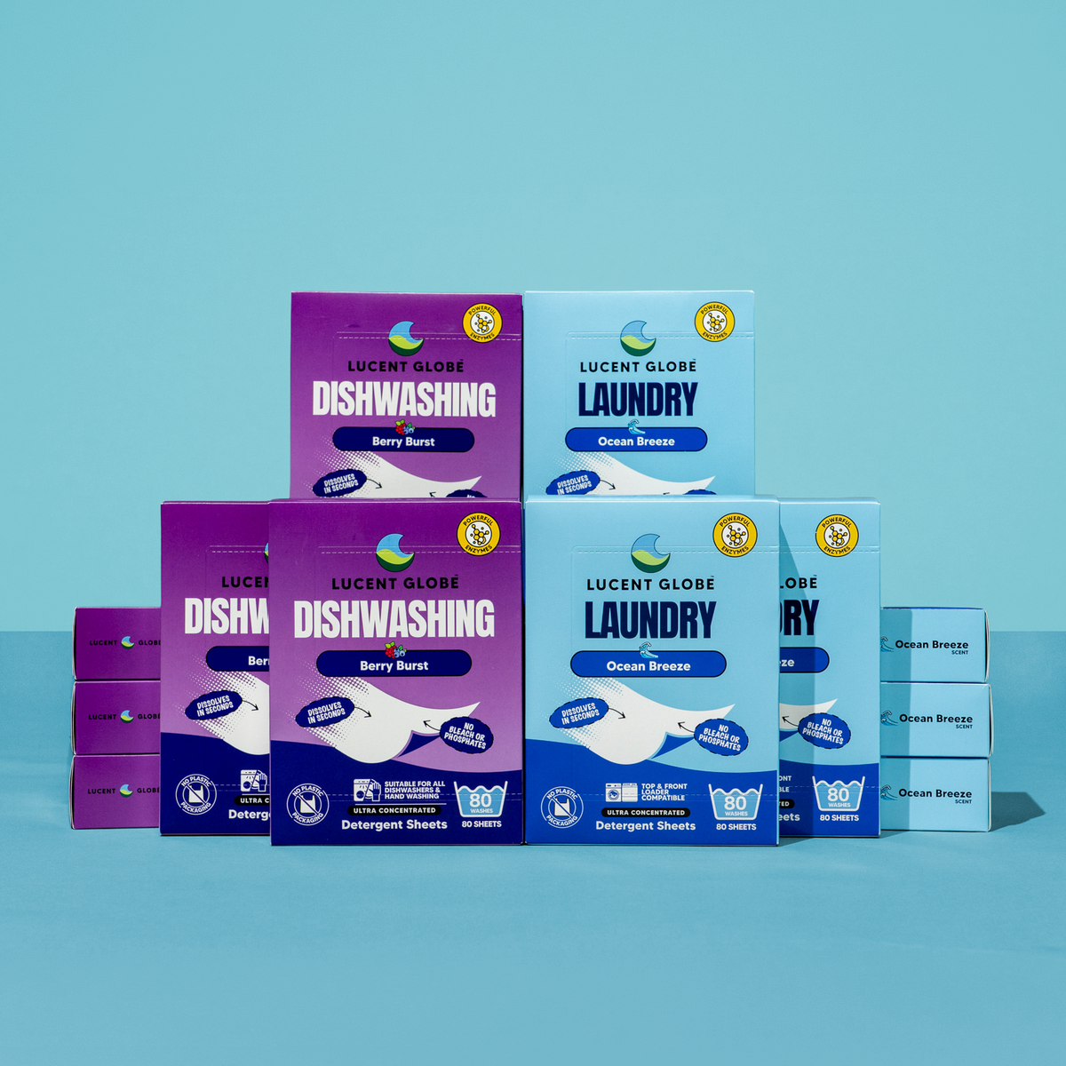 Detergent Sheet Bundle - Berry Burst/Ocean Breeze