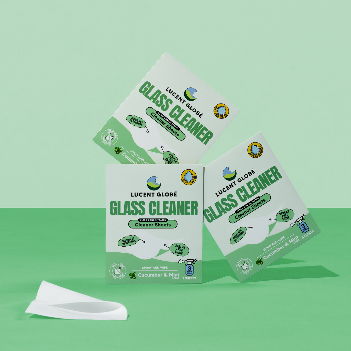 Glass Cleaner Sheets