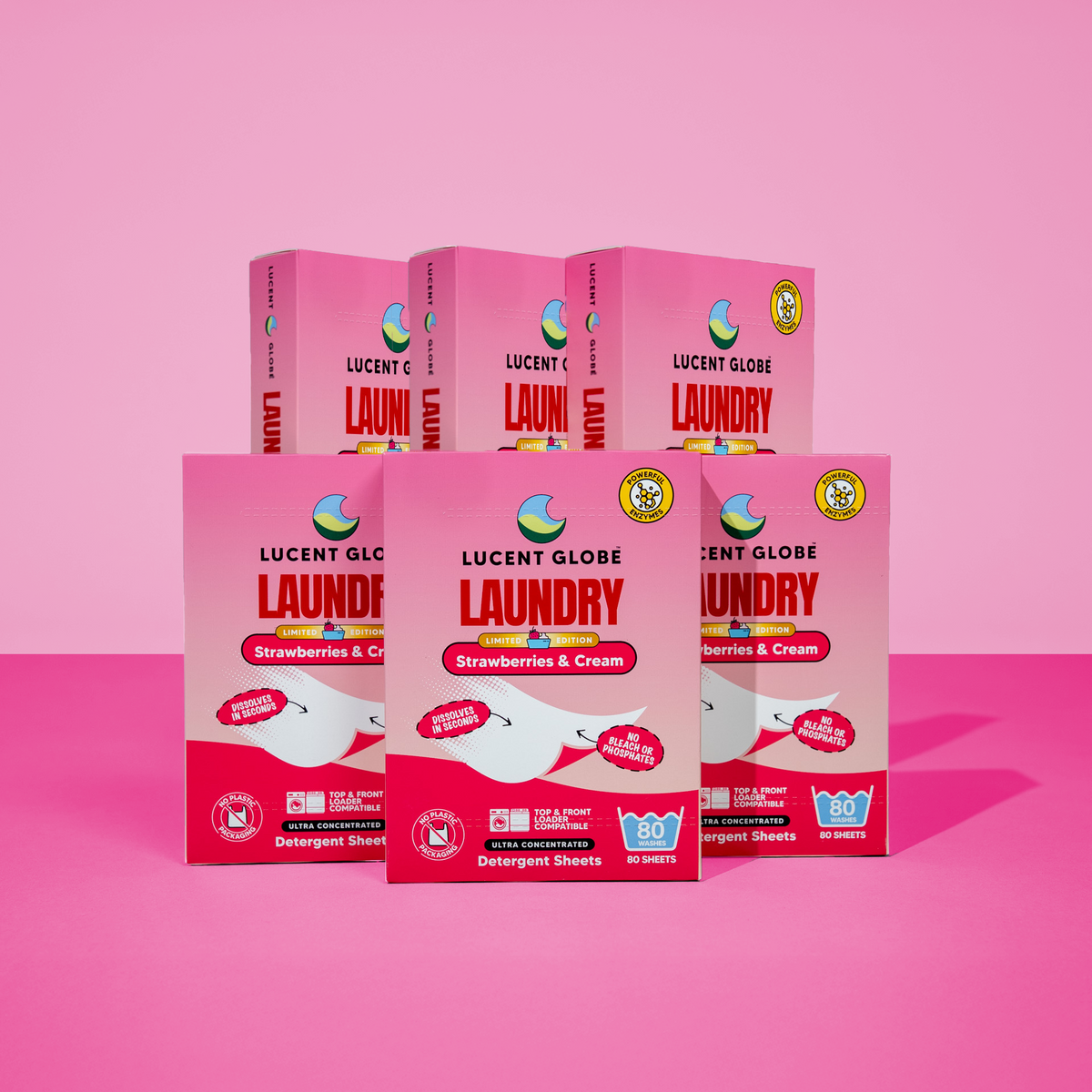 Strawberries & Cream Laundry Detergent Sheets - Limited Edition