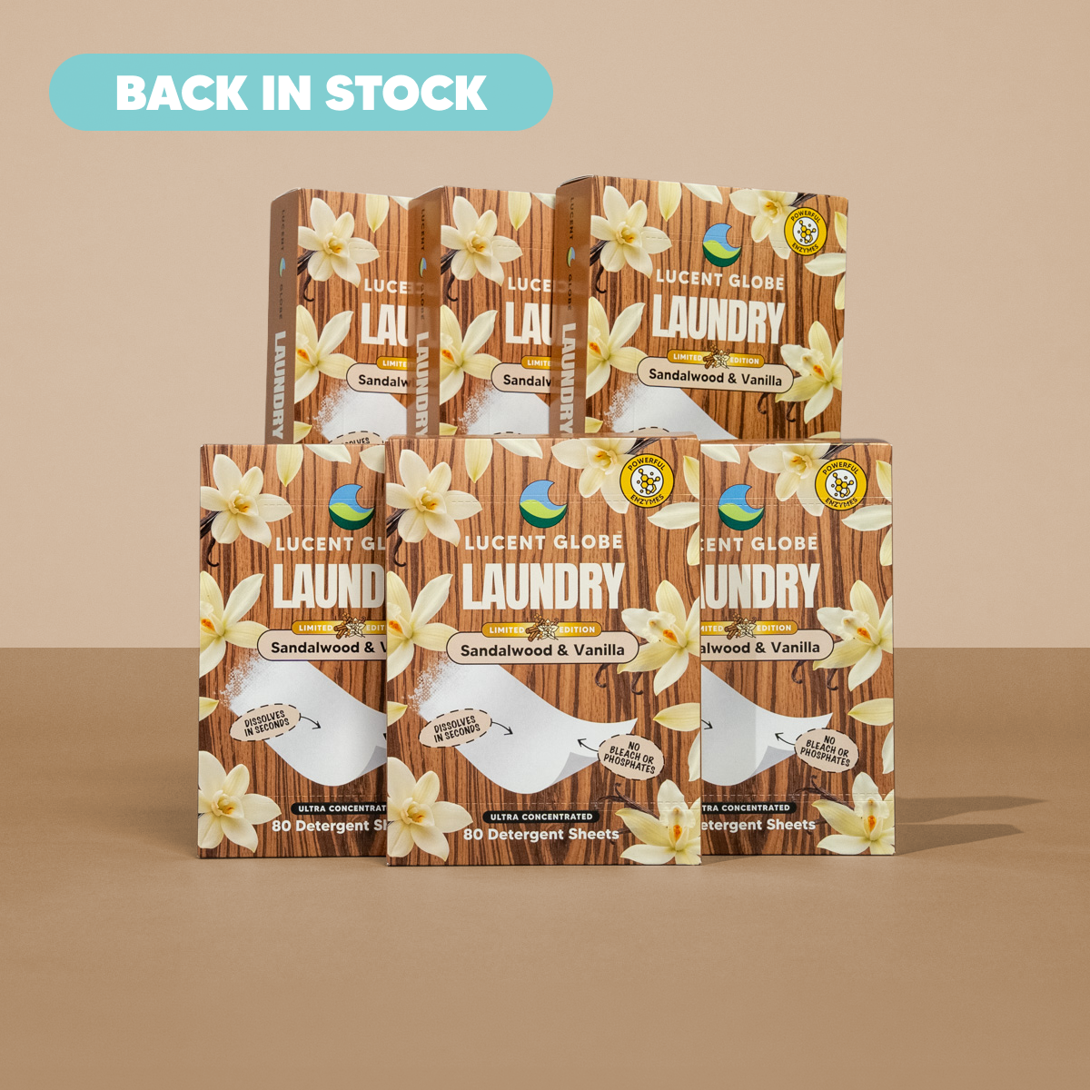 Sandalwood & Vanilla Laundry Detergent Sheets - Limited Edition