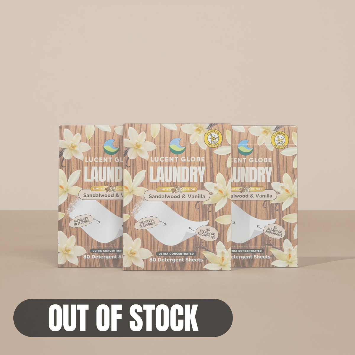 Sandalwood & Vanilla Laundry Detergent Sheets - Limited Edition