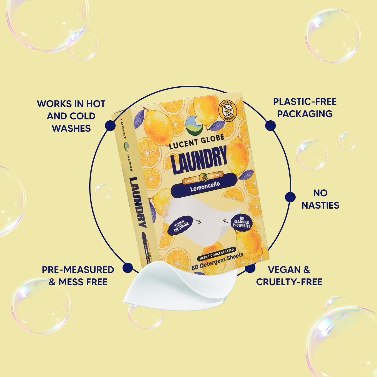 Lemoncello Laundry Detergent Sheets - Limited Edition