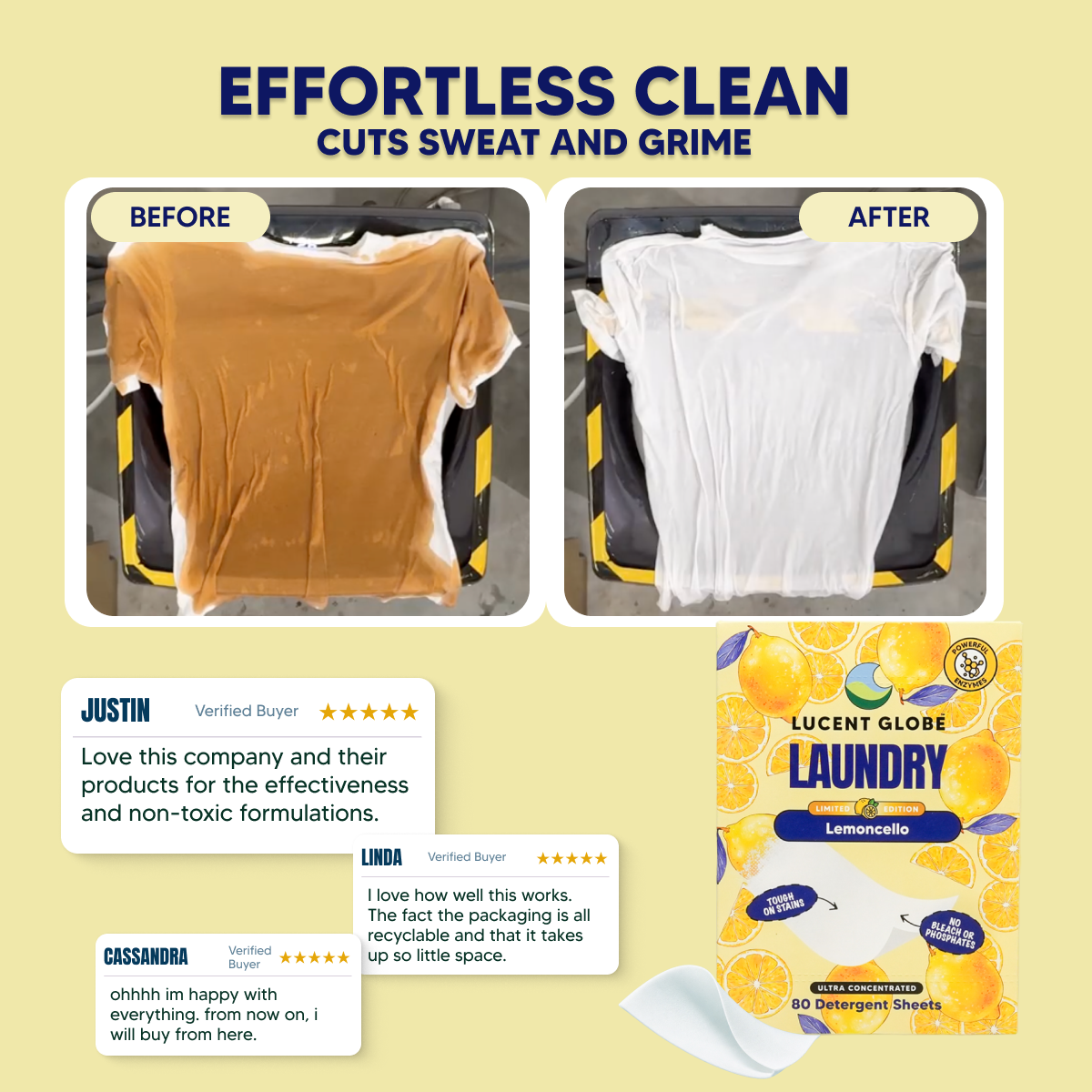 Lemoncello Laundry Detergent Sheets - Limited Edition