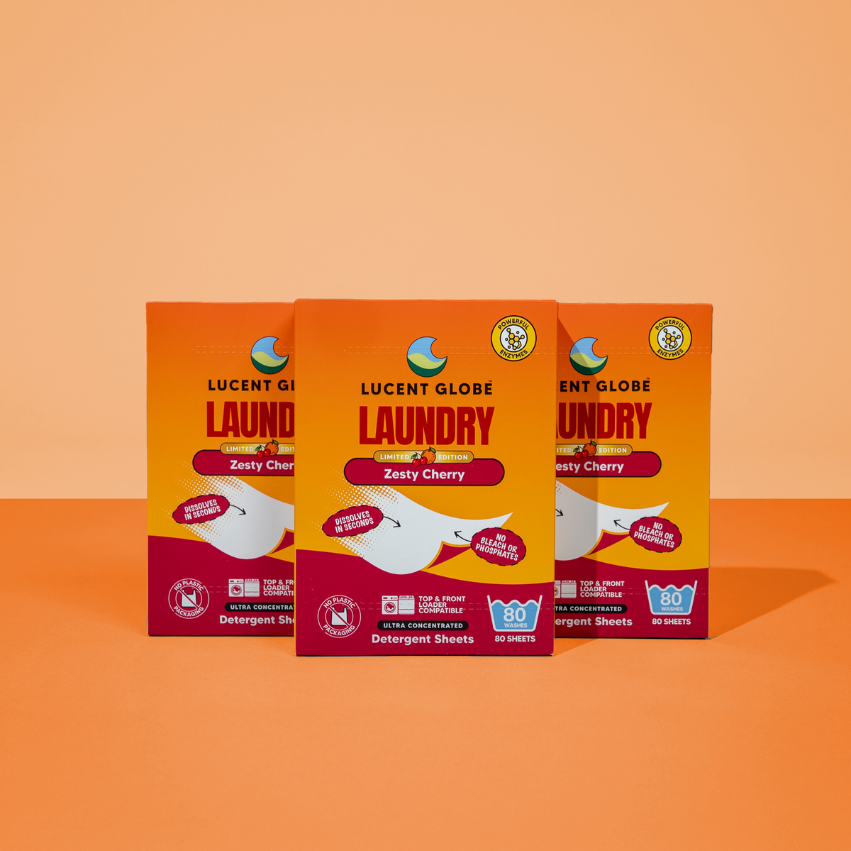 Zesty Cherry Laundry Detergent Sheets - Limited Edition