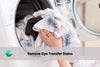 white clothes affected by dye transfer during a load of laundry