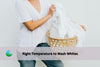 right temperature to wash white clothes