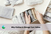 clothes in storage