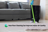 Cleaning floor impacts indoor air quality