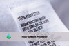 Washing Polyester Label