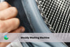 mould at the washing machine rubber seals