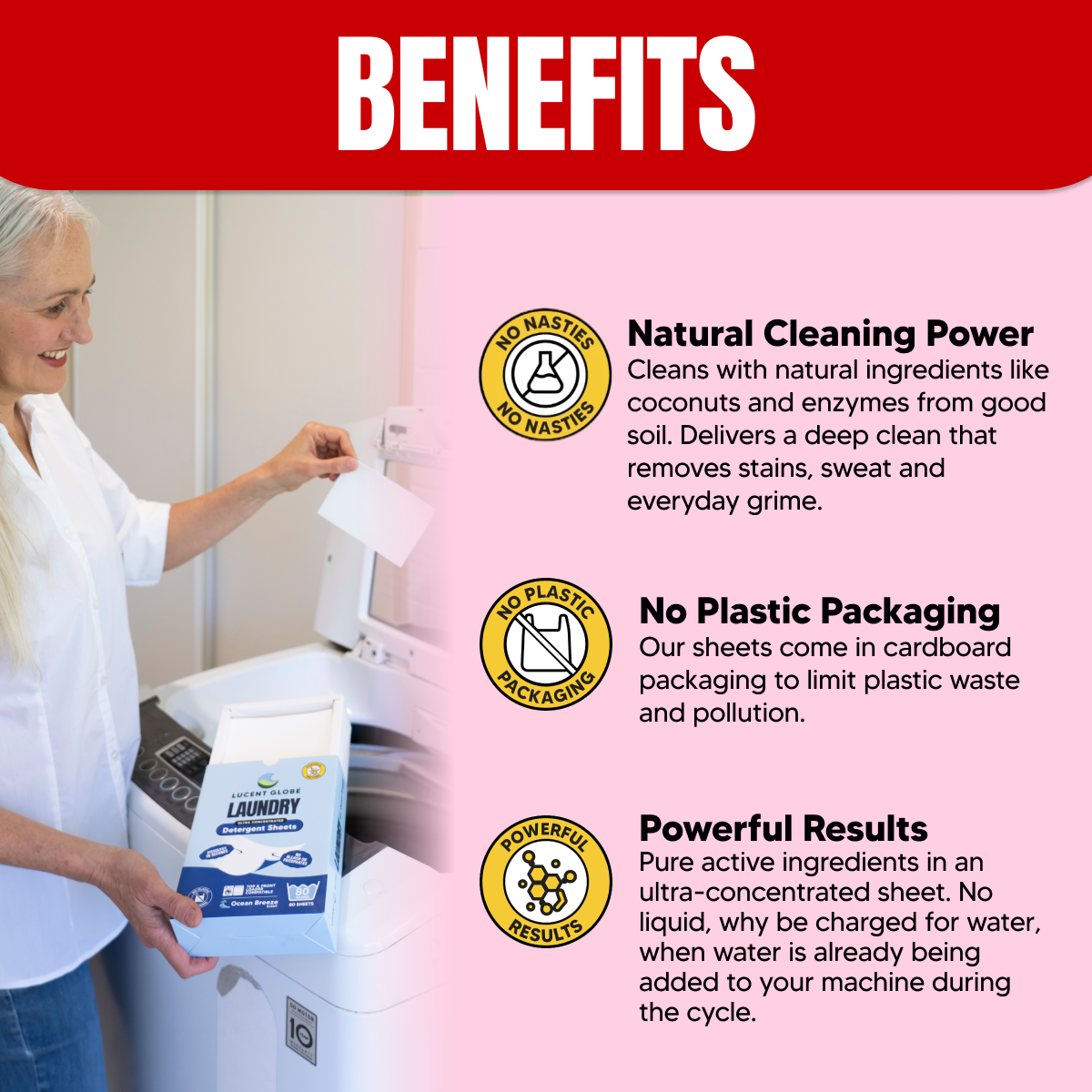 Strawberries & Cream Laundry Detergent Sheets Mini Pack