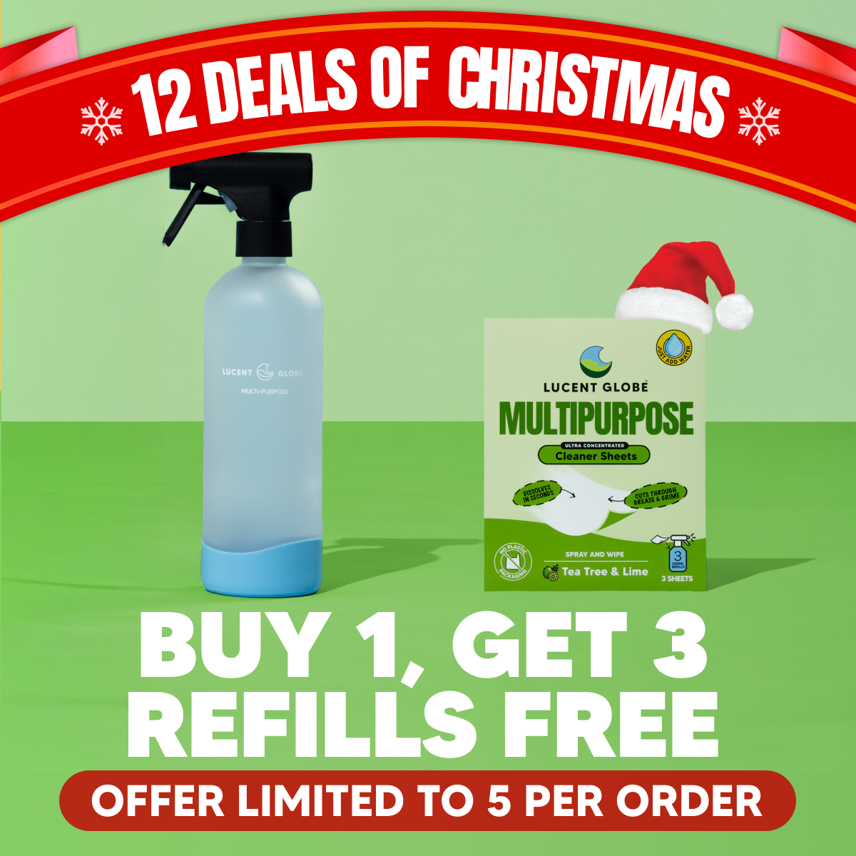 XMAS OFFER: Multipurpose Bottle & Sheets