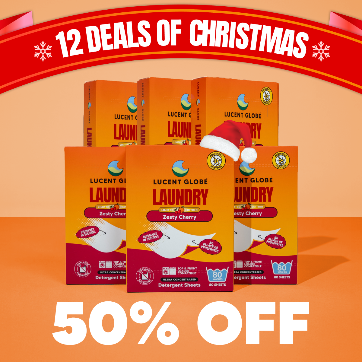 Zesty Cherry Laundry Detergent Sheets - Limited Edition