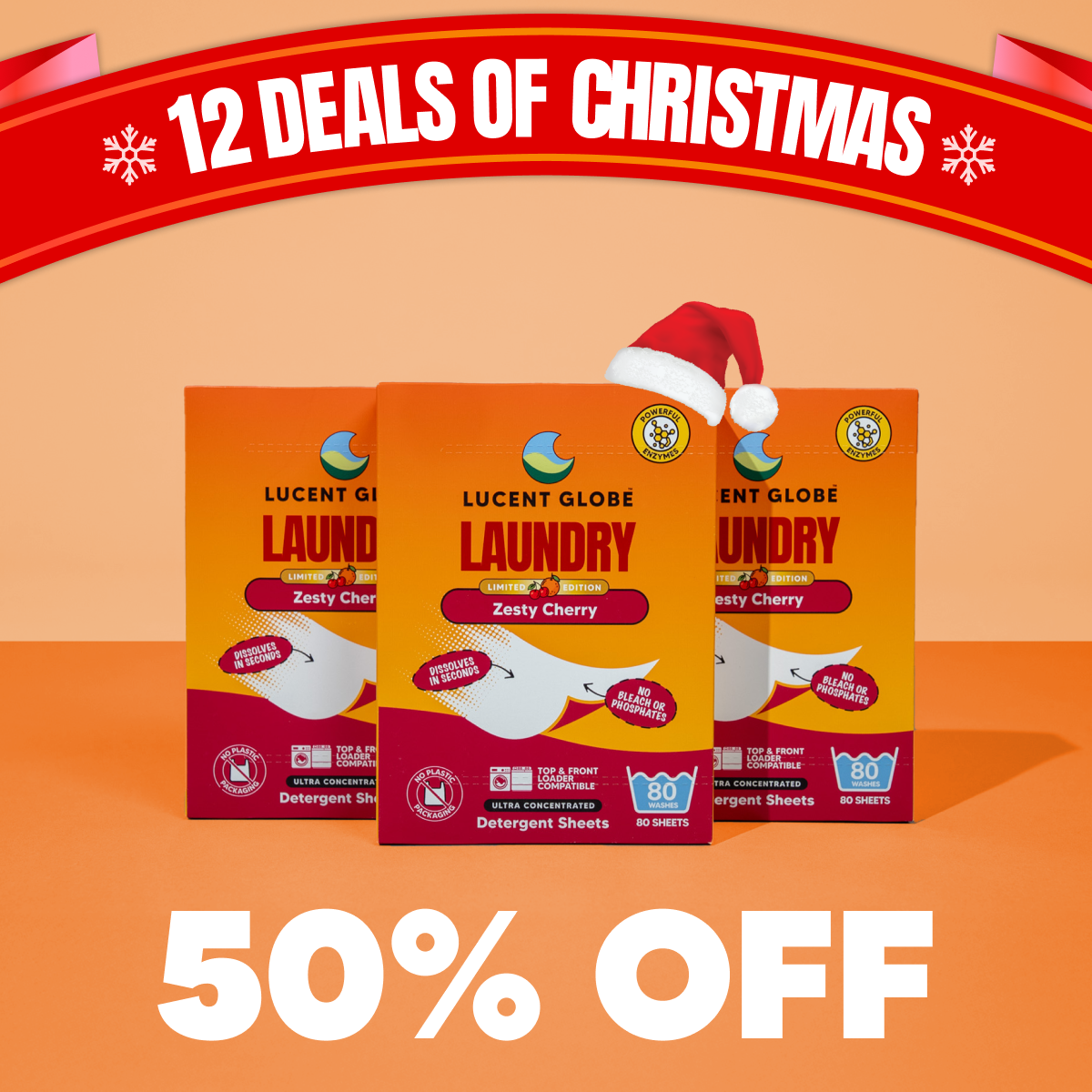 Zesty Cherry Laundry Detergent Sheets - Limited Edition