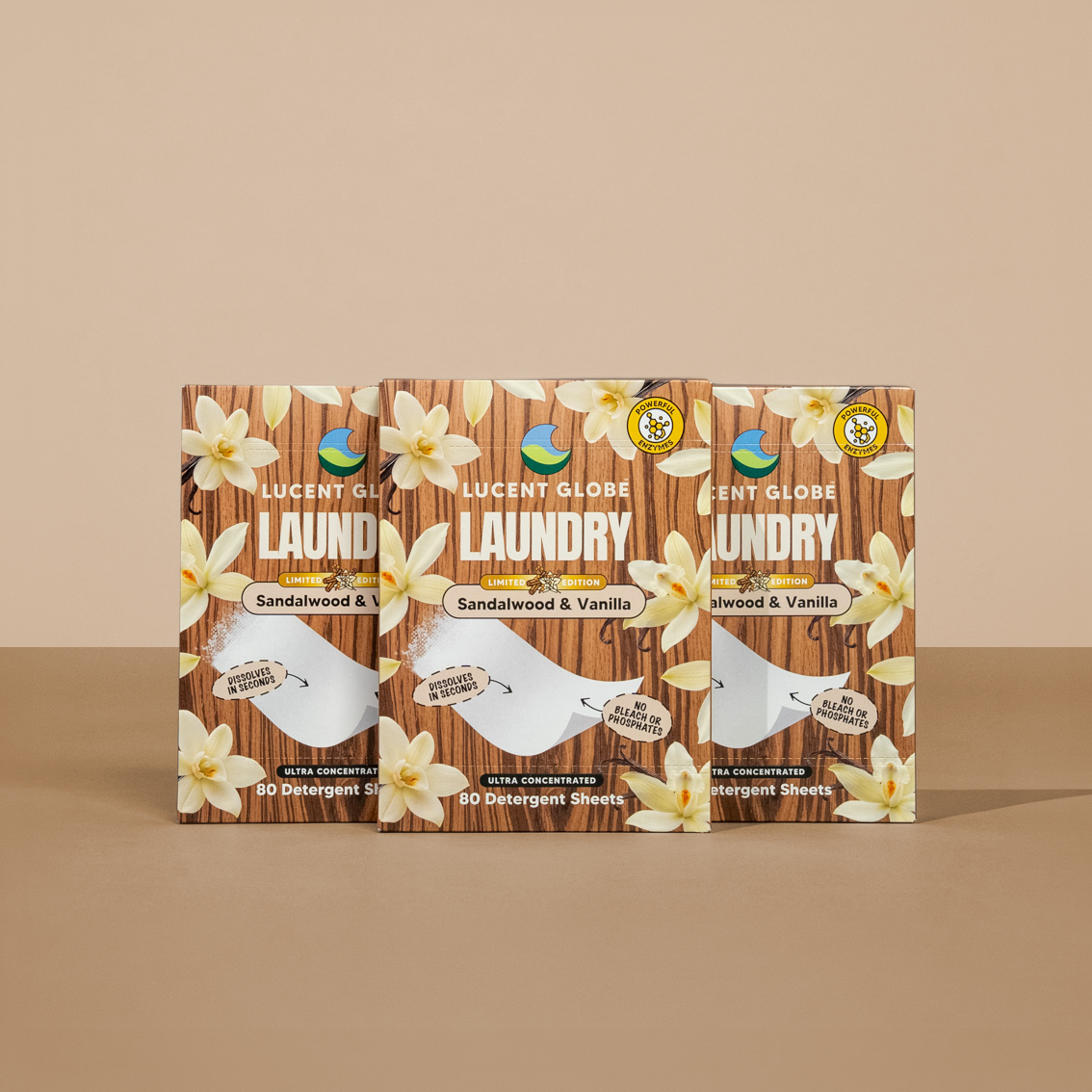 Sandalwood & Vanilla Laundry Detergent Sheets - Limited Edition
