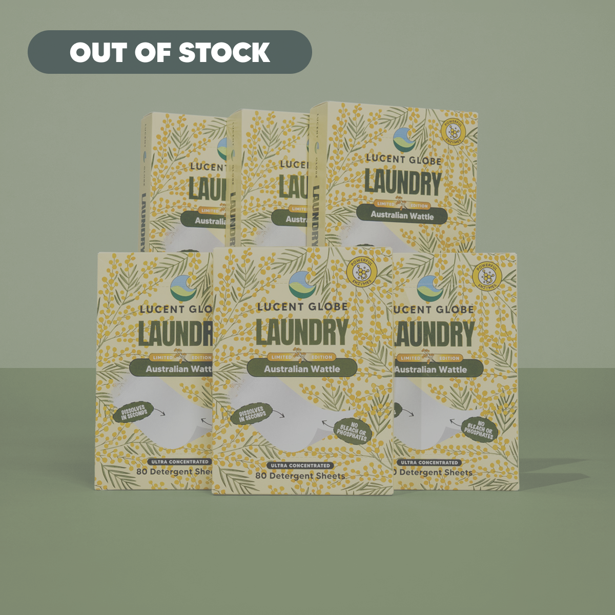 Golden Wattle Laundry Detergent Sheets - Limited Edition