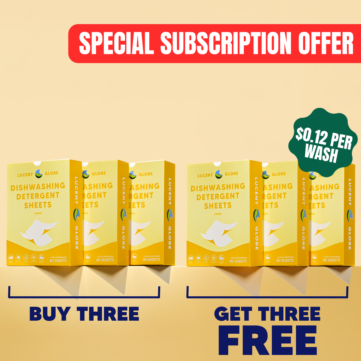 DISHWASHING DETERGENT SHEETS