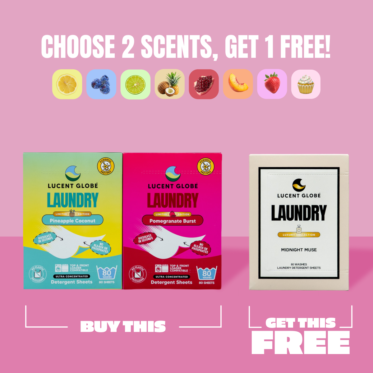 Buy 2 Get 1 Free Laundry Bundle