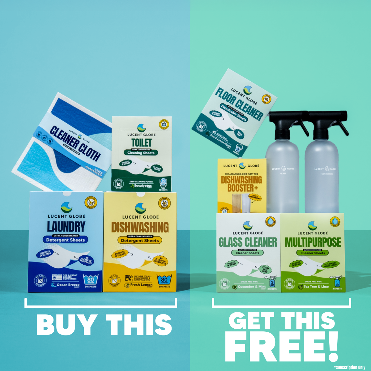 Pro House Cleaner Kit Home Cleaning Starter Kit Bundle | Lucent Globe