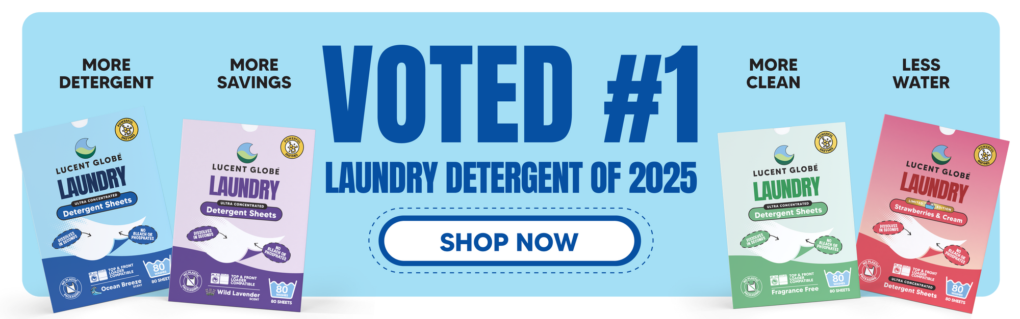 Lucent Globe Detergent Sheets