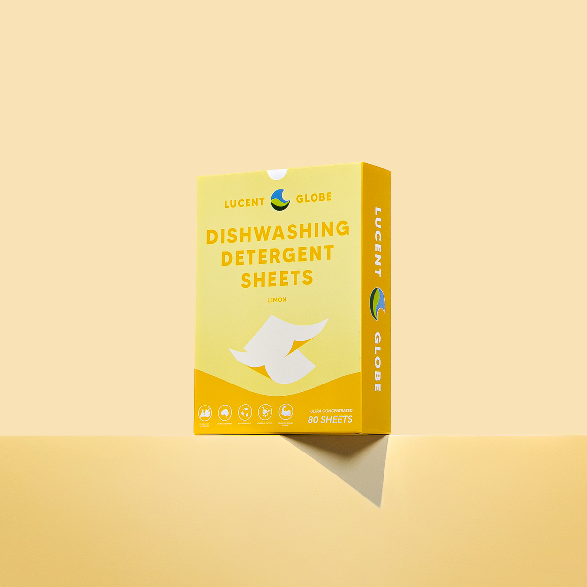 Dishwashing Detergent Sheets (Up to 80 Washes) Fresh Lemon