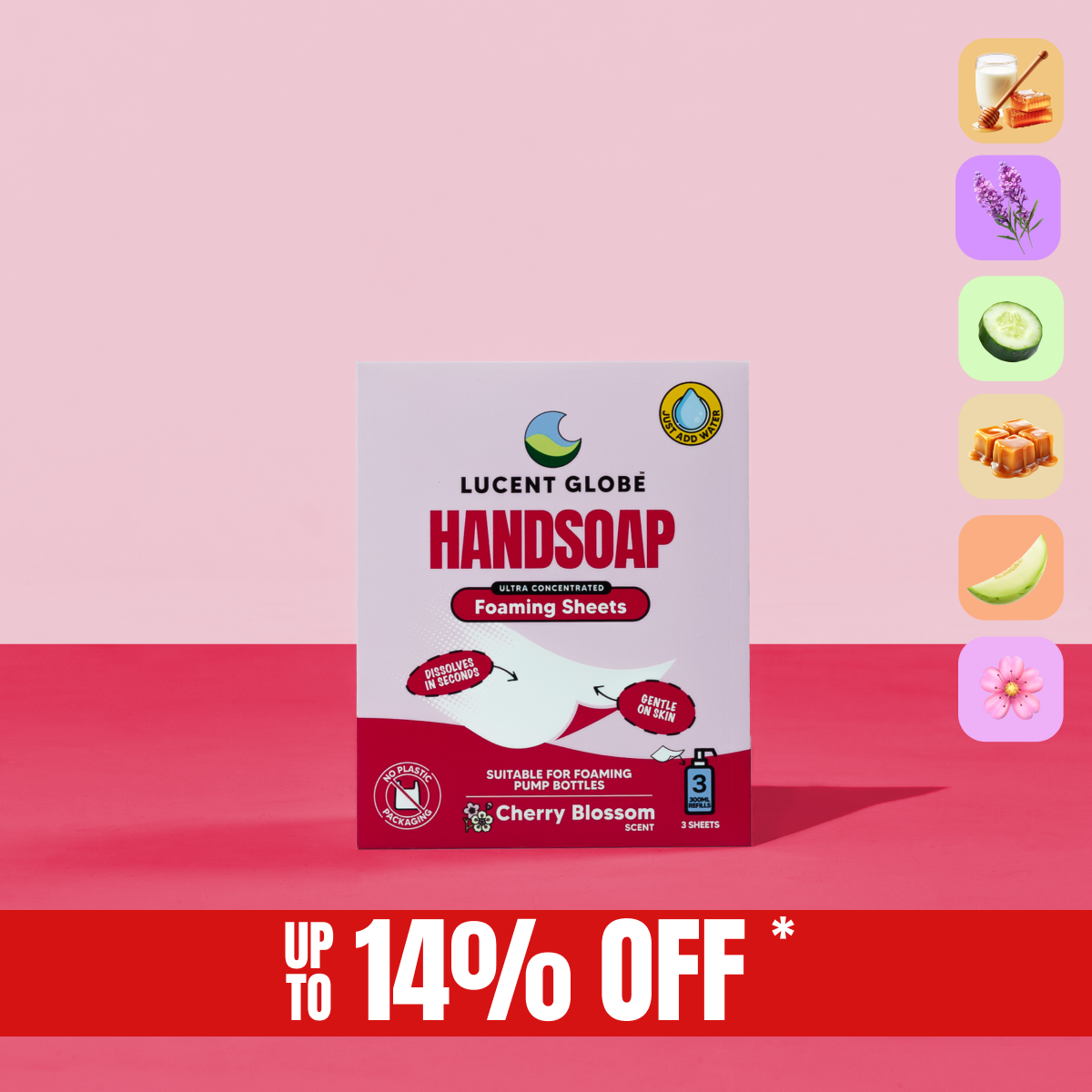 Cherry Blossom Handsoap Sheets - Limited Edition