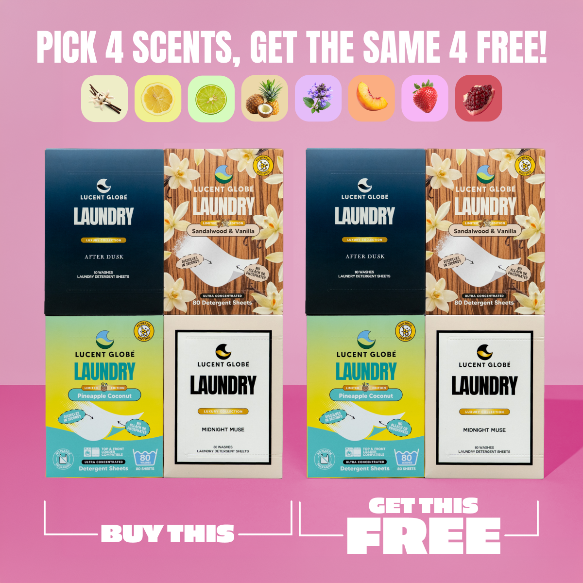 Buy 4 Get 4 Laundry Bundle