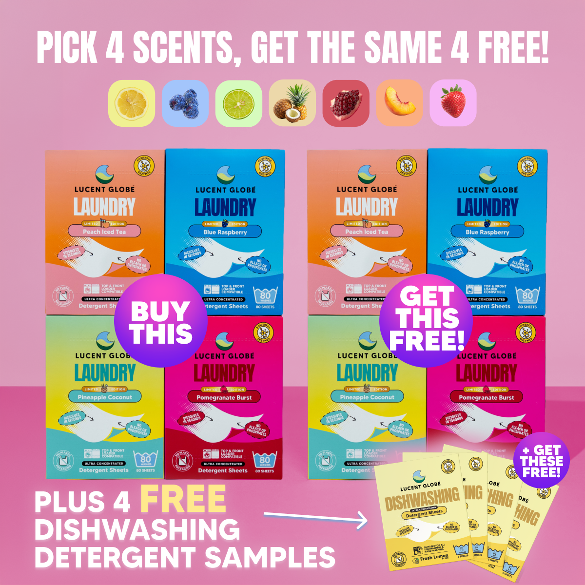 Buy 4 Get 4 Laundry Bundle
