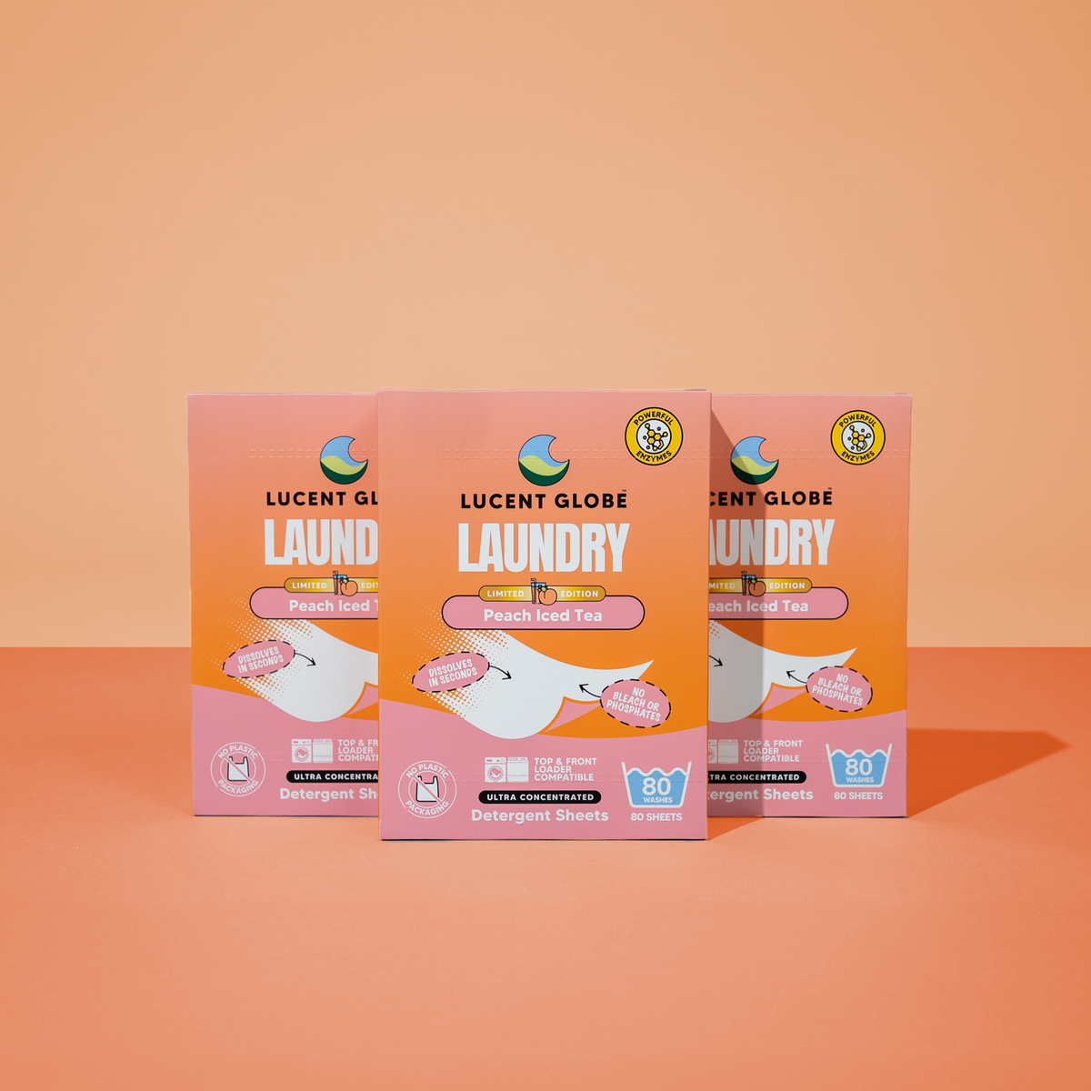 Peach Ice-Tea Laundry Detergent Sheets - Limited Edition