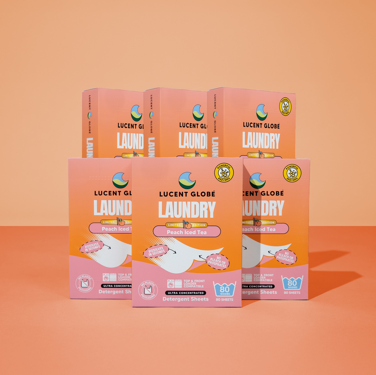 Peach Ice-Tea Laundry Detergent Sheets - Limited Edition