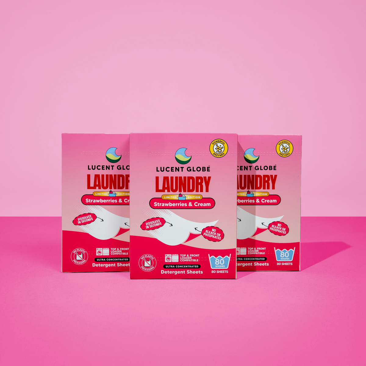 Strawberries & Cream Laundry Detergent Sheets - Limited Edition