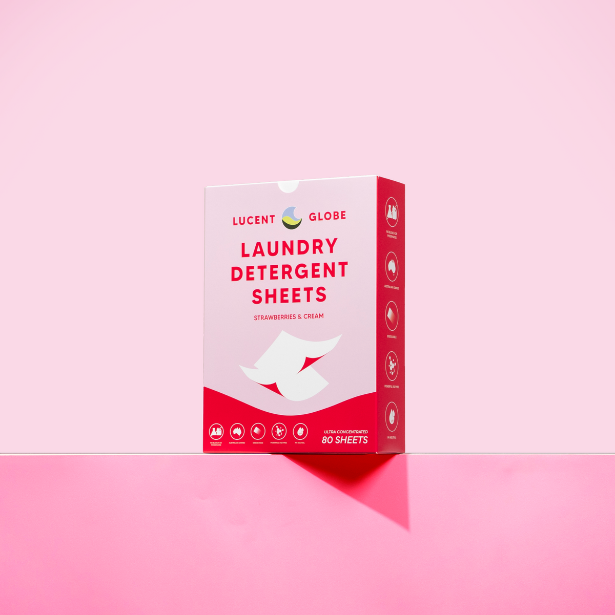 Laundry Detergent Sheets - Strawberries and Cream