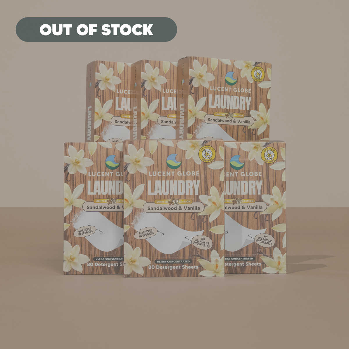 Sandalwood & Vanilla Laundry Detergent Sheets - Limited Edition