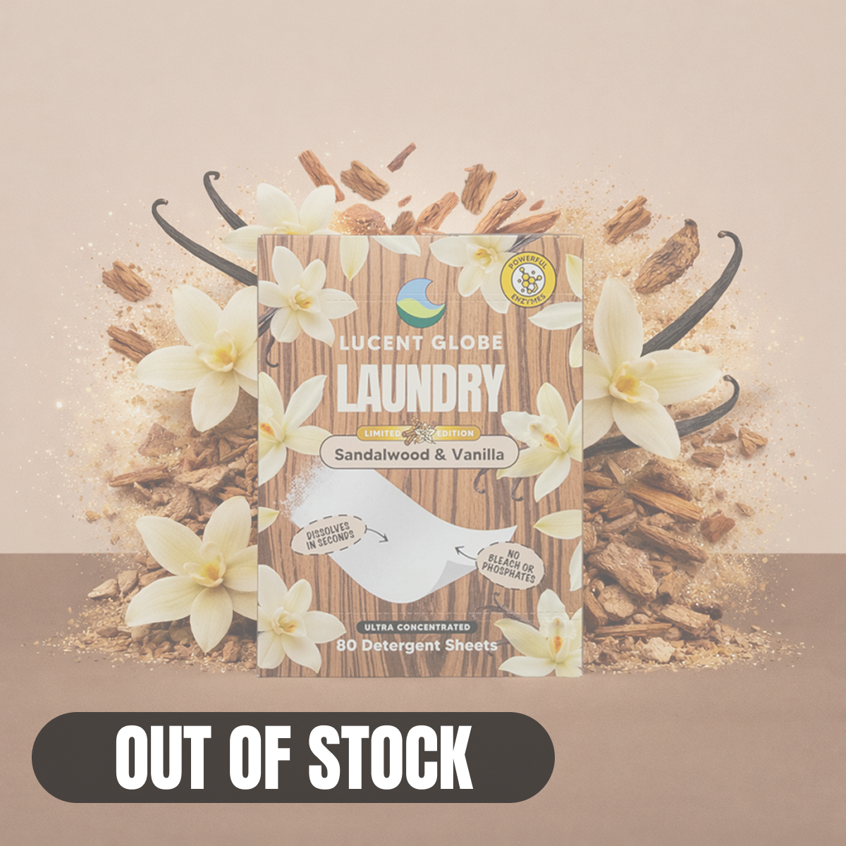 Sandalwood & Vanilla Laundry Detergent Sheets - Limited Edition