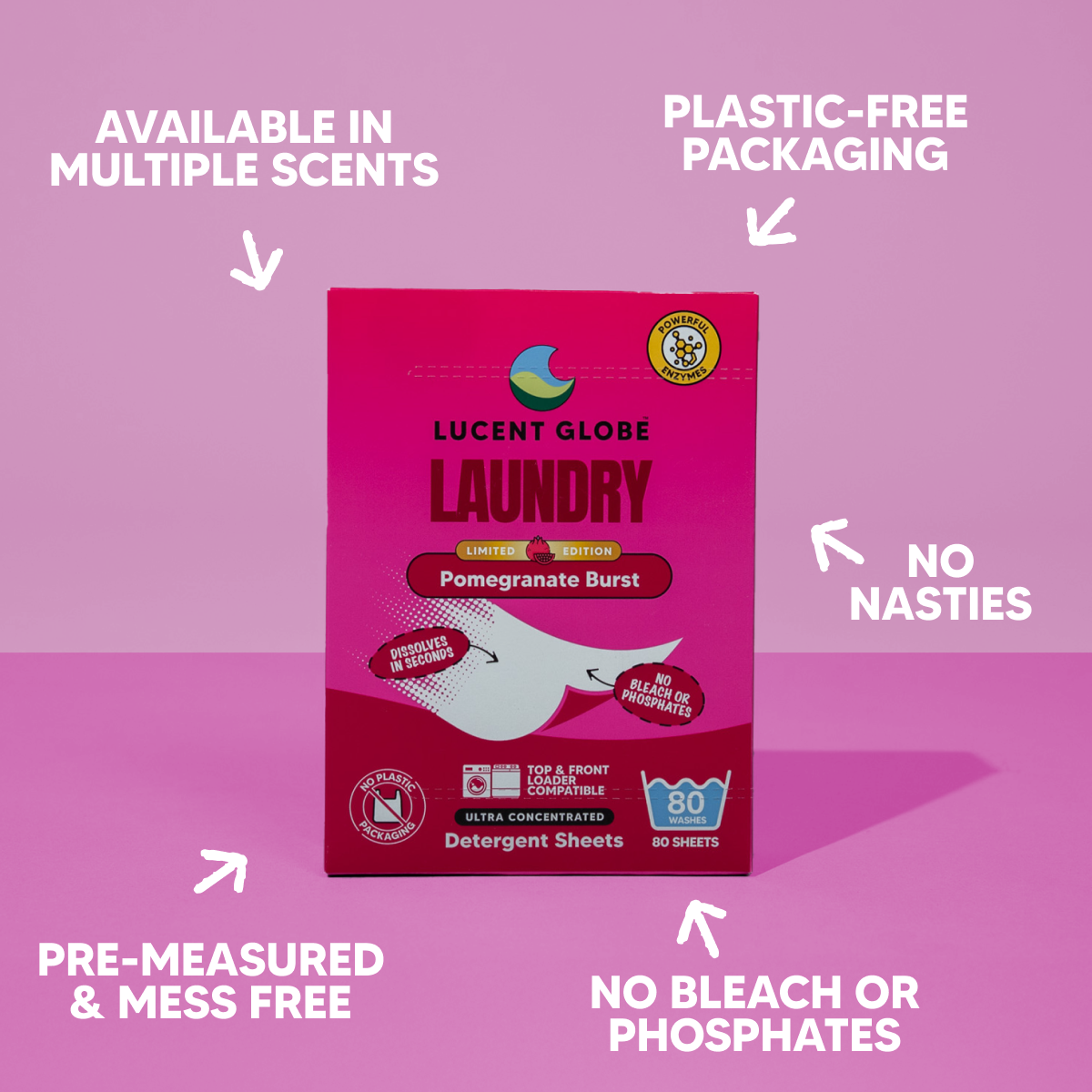 SPECIAL OFFER: Laundry Detergent Sheets - Pomegranate Burst