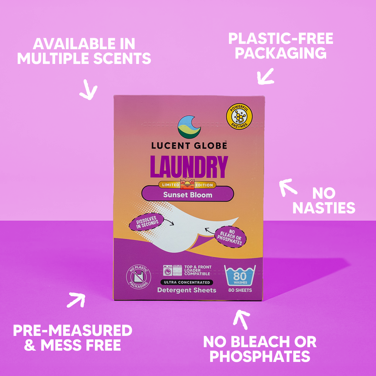 Sunset Bloom Laundry Detergent Sheets - Limited Edition
