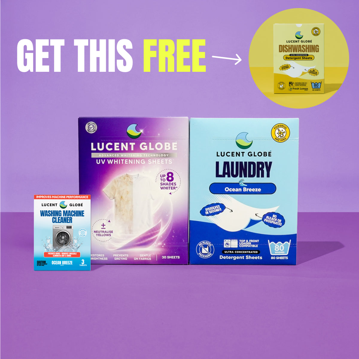 Laundry Power Bundle + Get FREE Dishwashing Sheets
