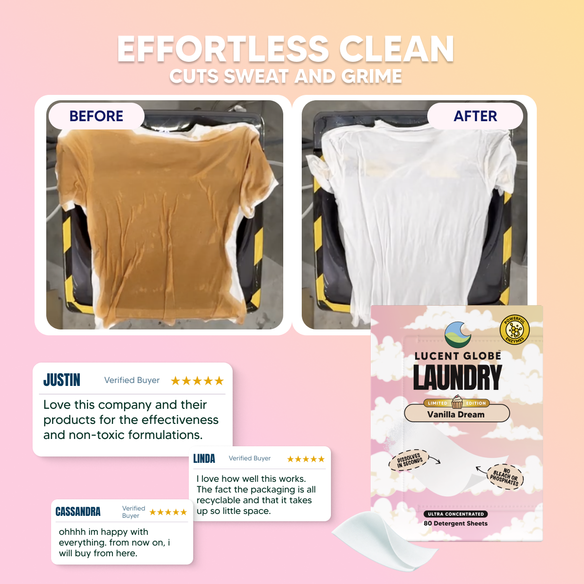 Vanilla Dream Laundry Detergent Sheets - Limited Edition