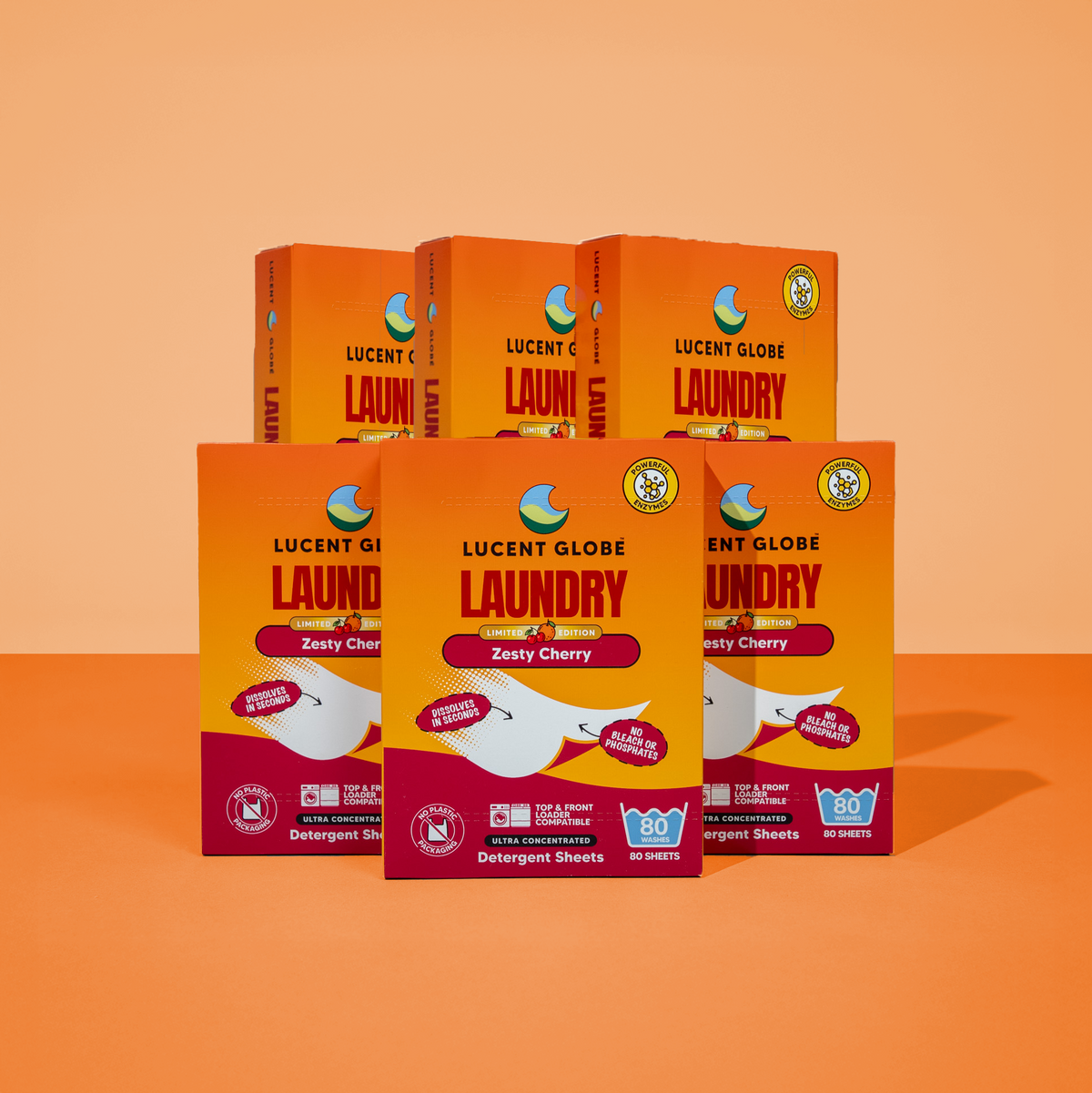 Zesty Cherry Laundry Detergent Sheets - Limited Edition