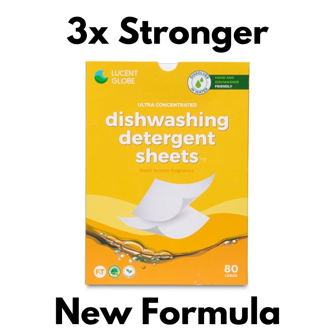 Dishwashing Detergent Sheets (Up to 80 Washes) Fresh Lemon